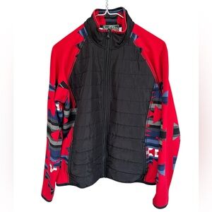 Lauren Ralph Lauren Tribal Print Quilted Full-Zip Jacket Size XL